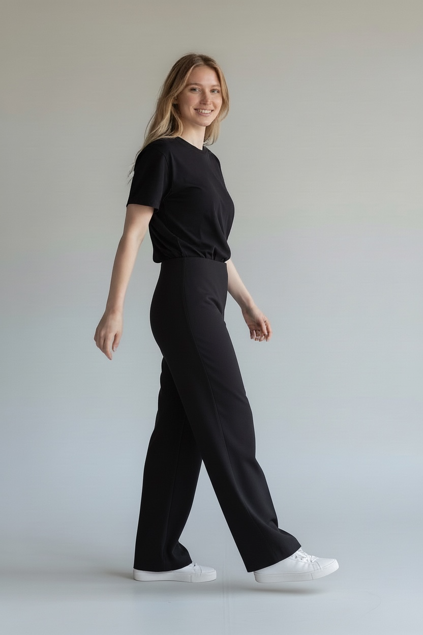 Pantalone wide Ragno Carola