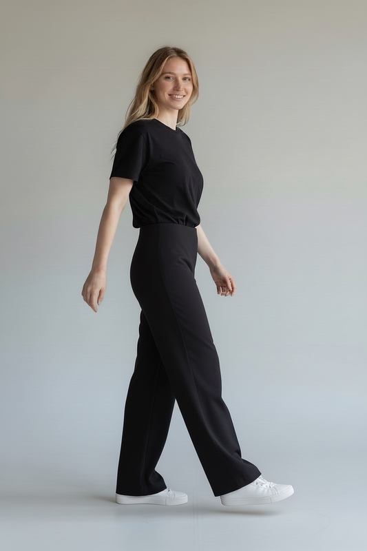 Pantalone wide Ragno Carola